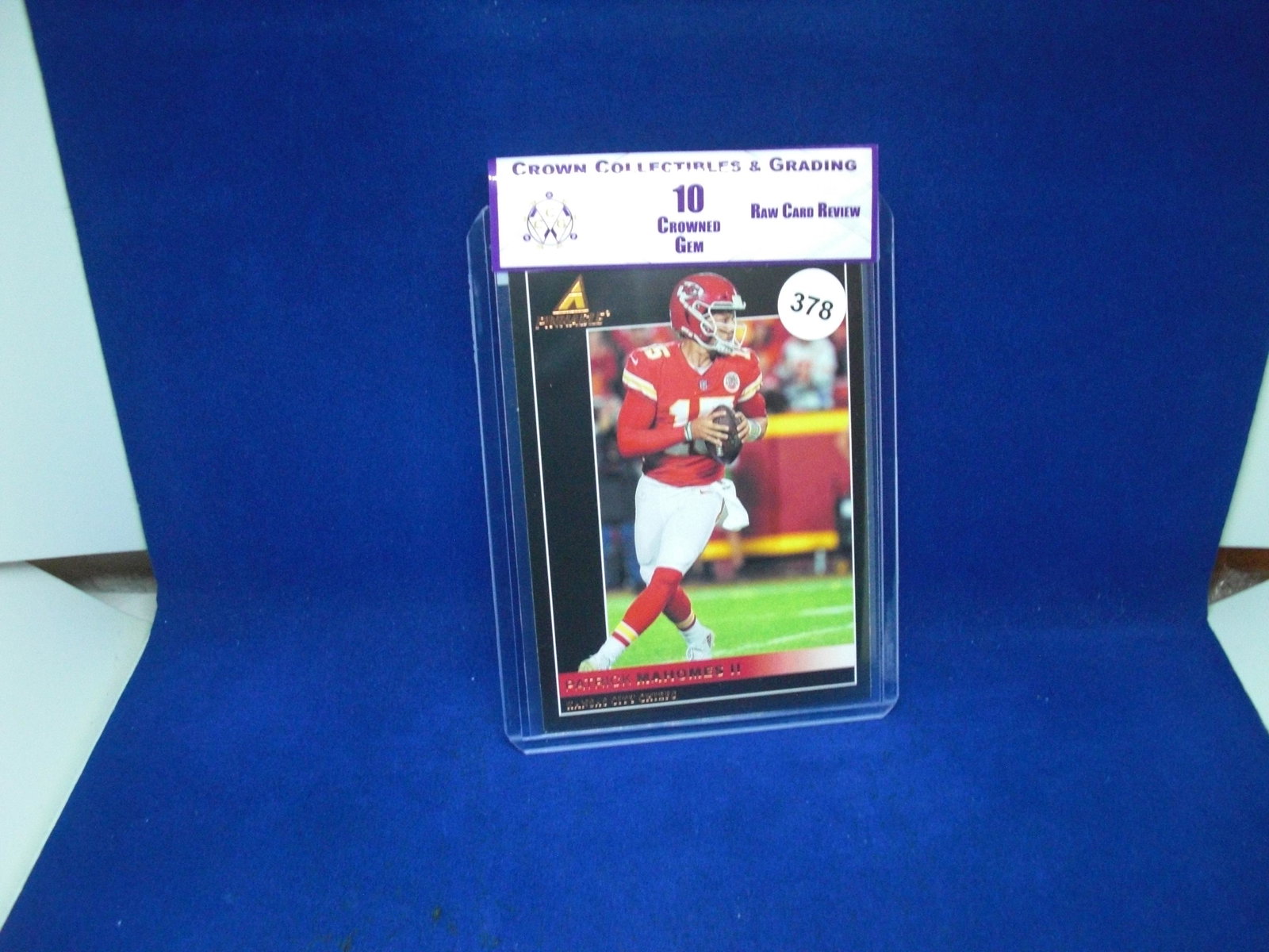 cc&g raw review graded mint 10 patrick mahomes: raw review graded
