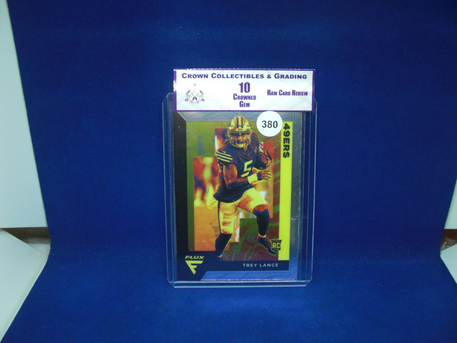 cc&g raw review graded mint 10 trey lance rookie flux (1 of 1)