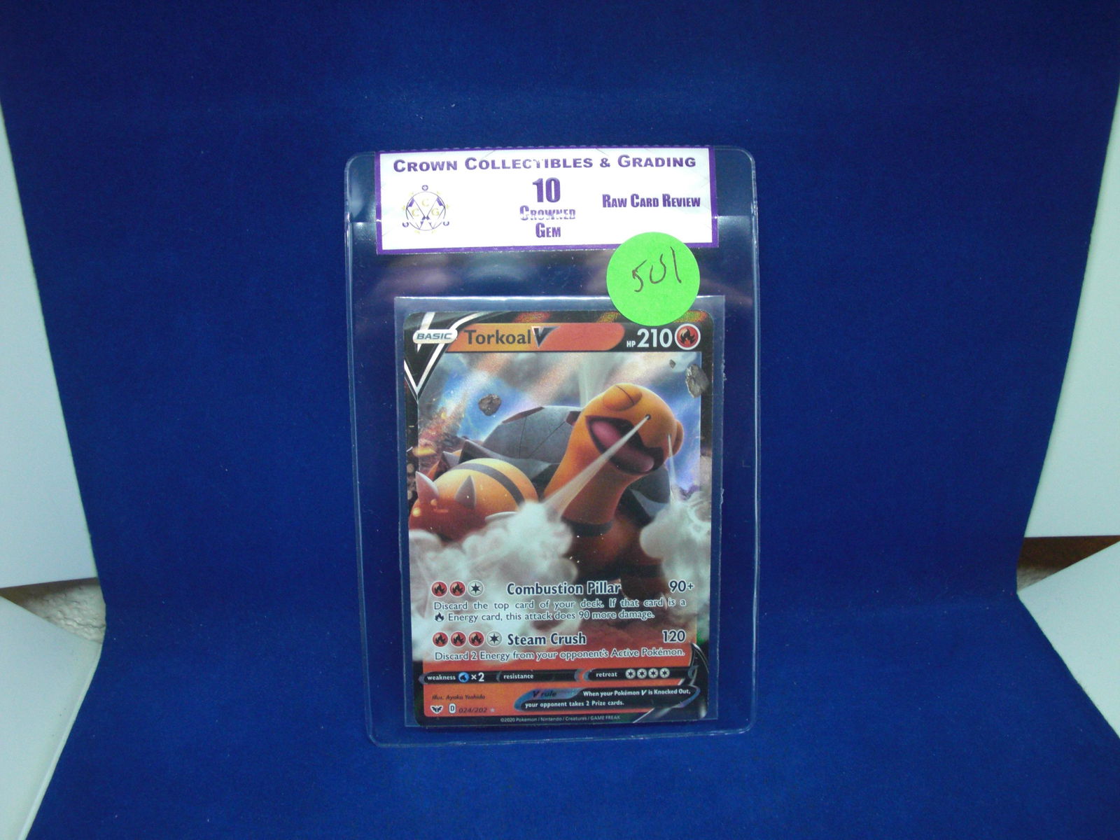cc&g raw review graded mint 10 torkoal v (1 of 1)