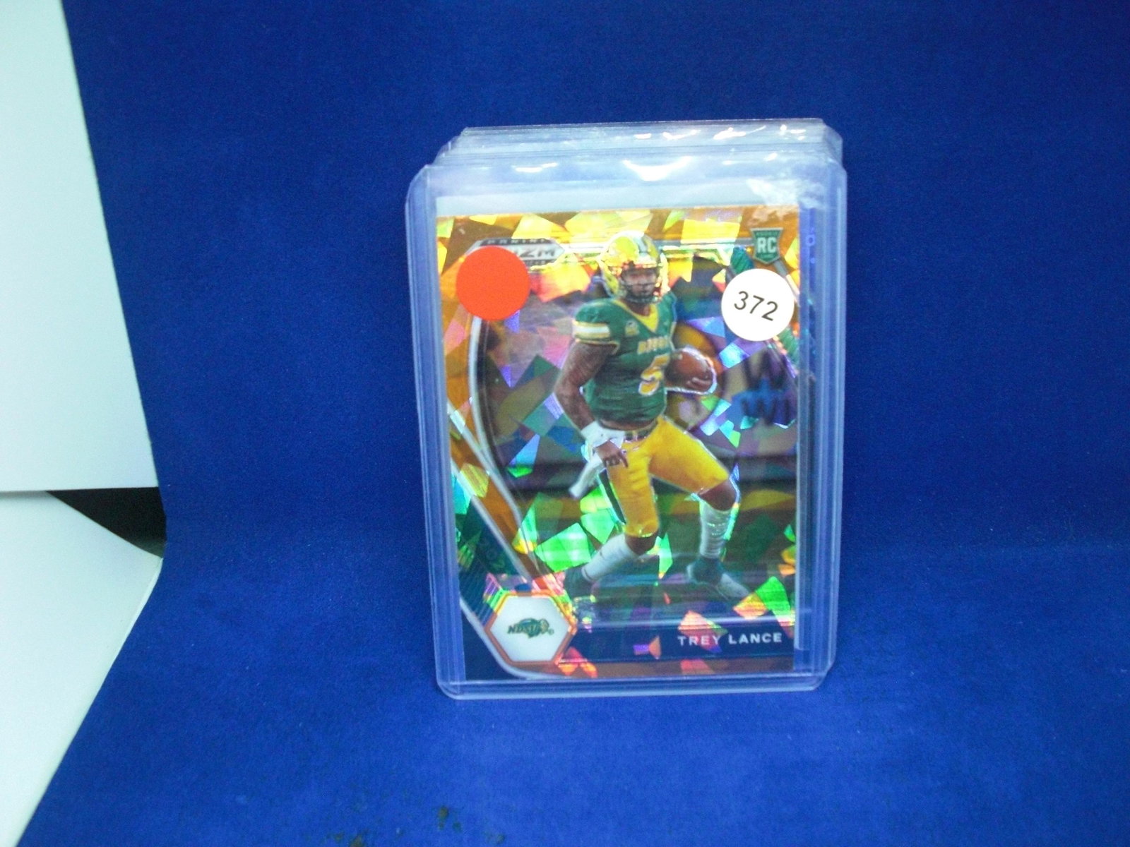trey lance orange rookie: in top loader