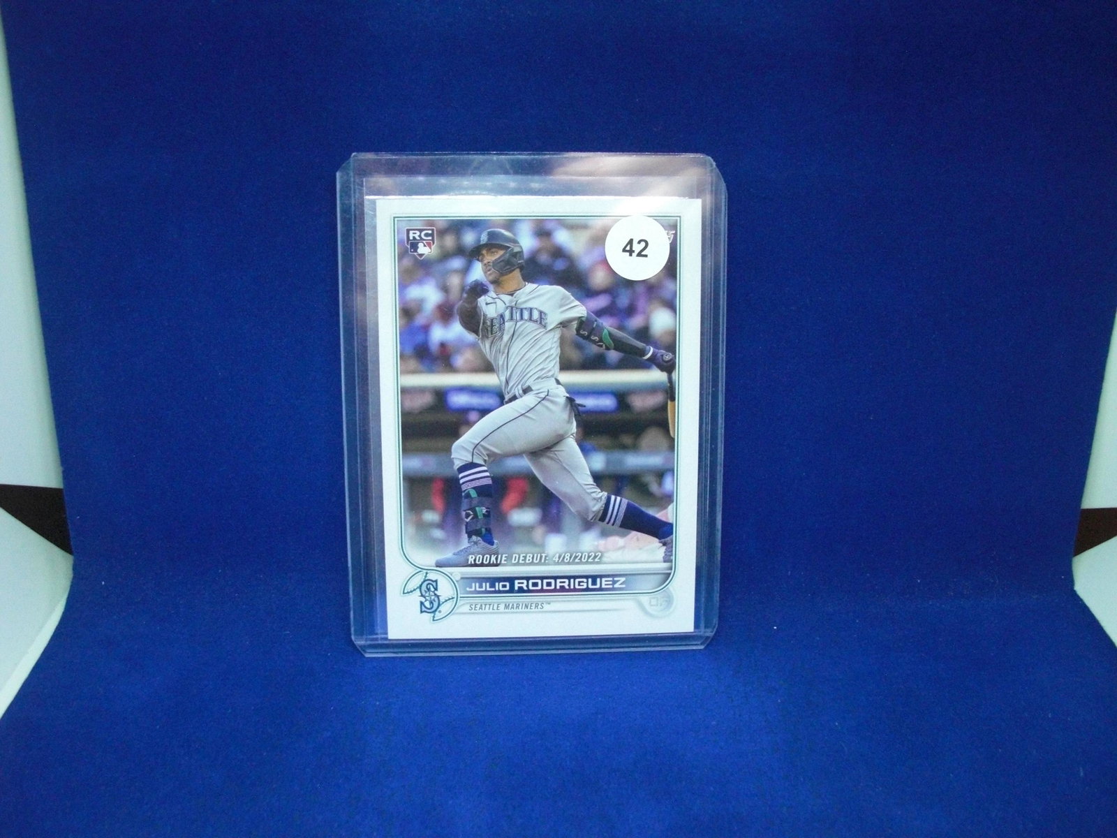 julio rodriguez rookie: in top loader