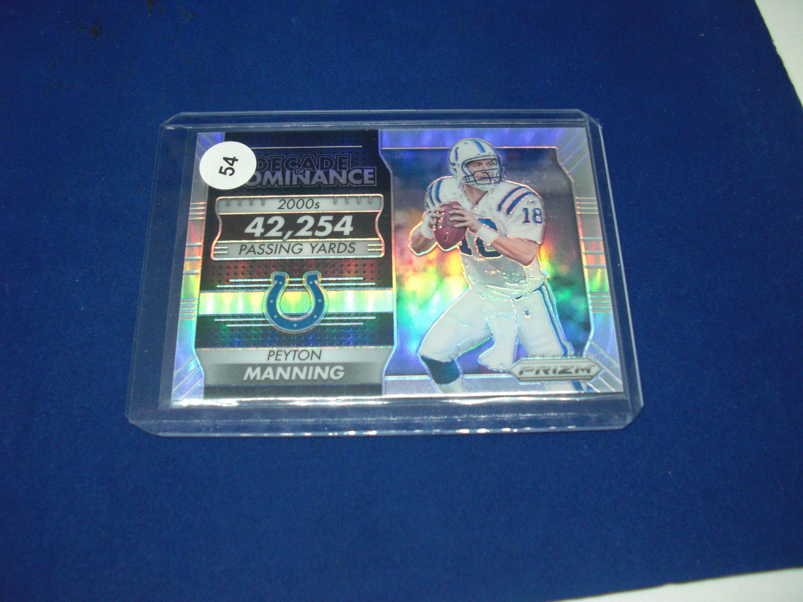 peyton manning: in top loader