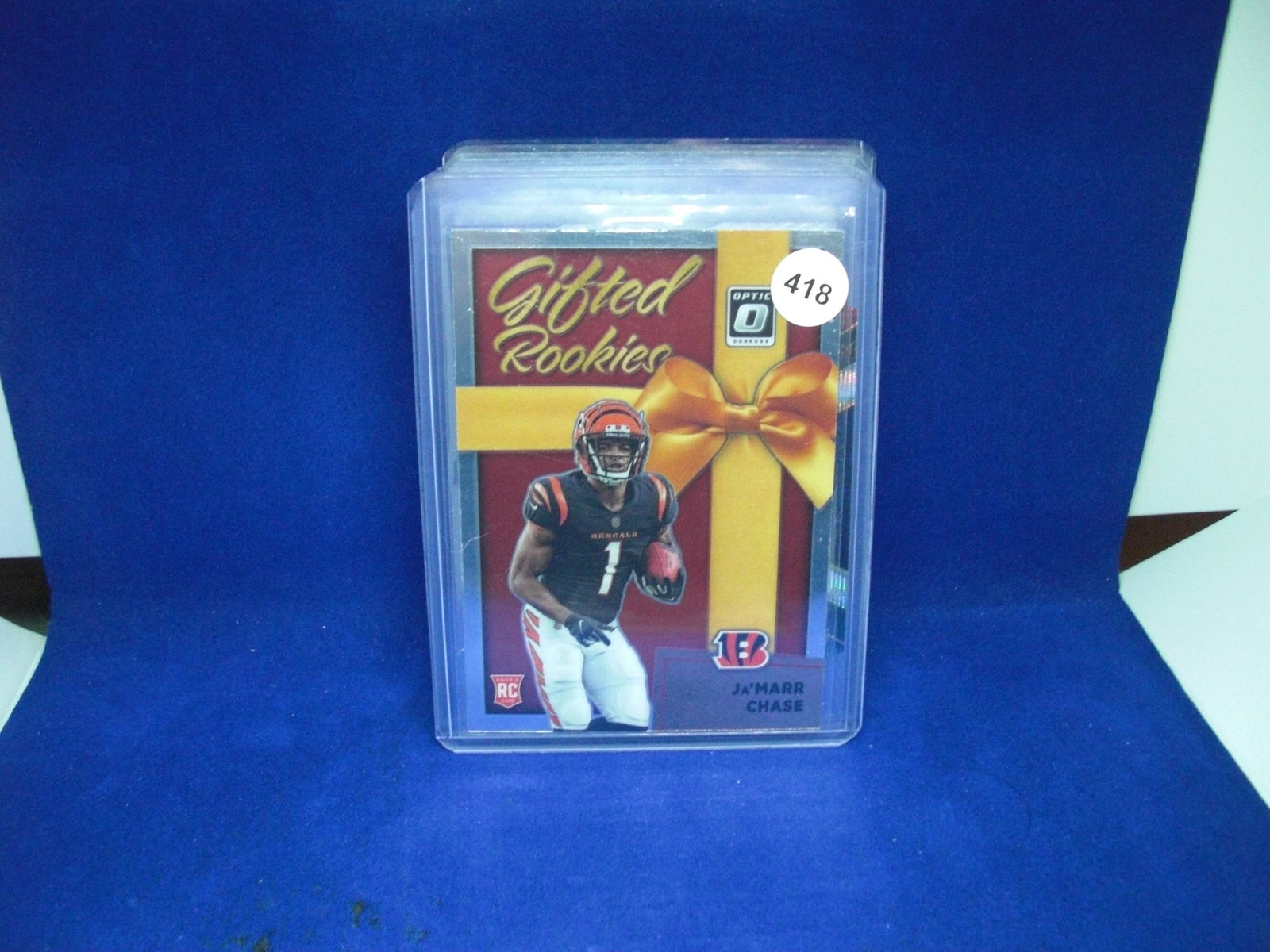 ja'marr chase rookie: in top loader