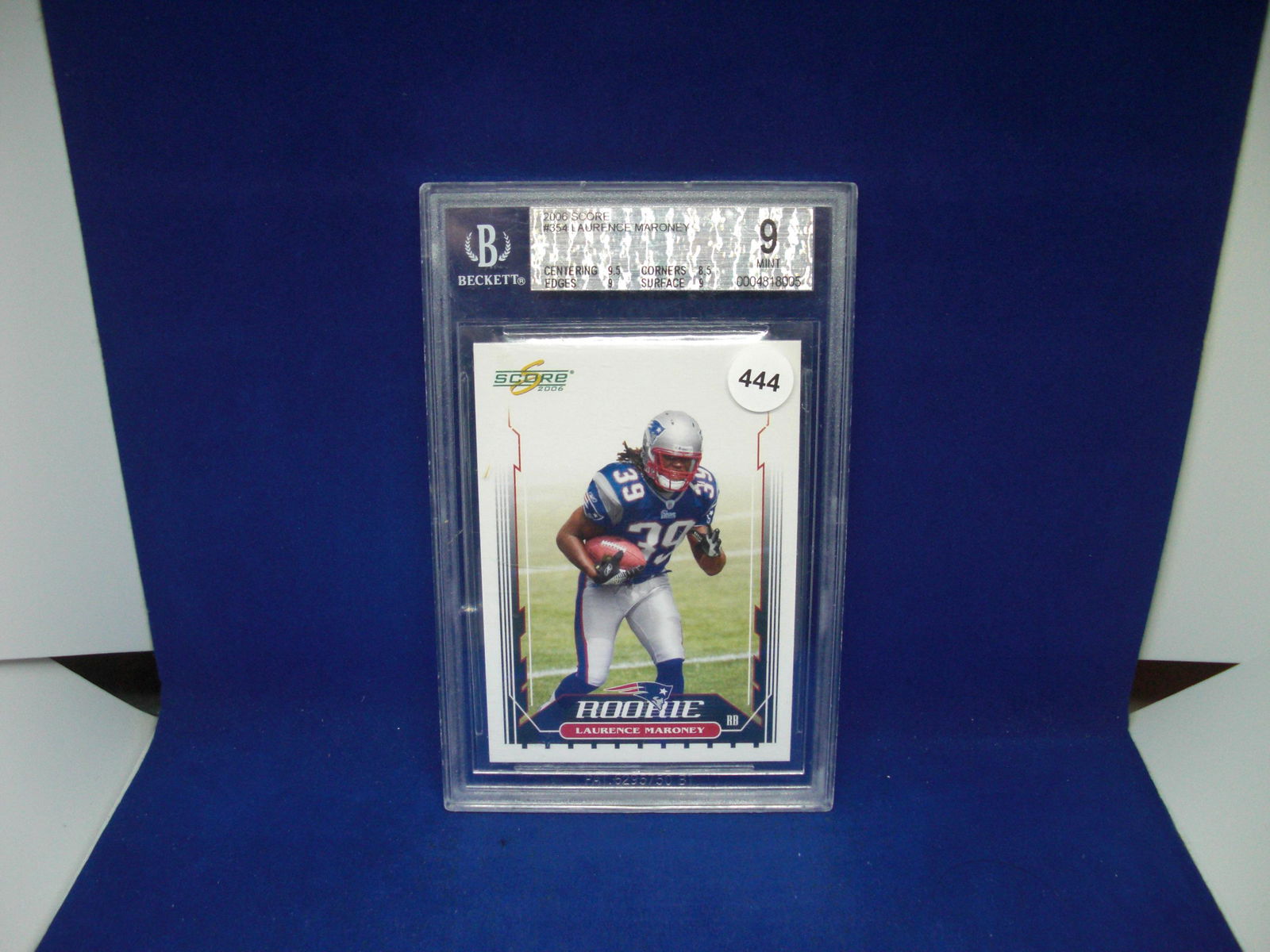 beckett graded laurence maroney rookie mint 9 (1 of 1)