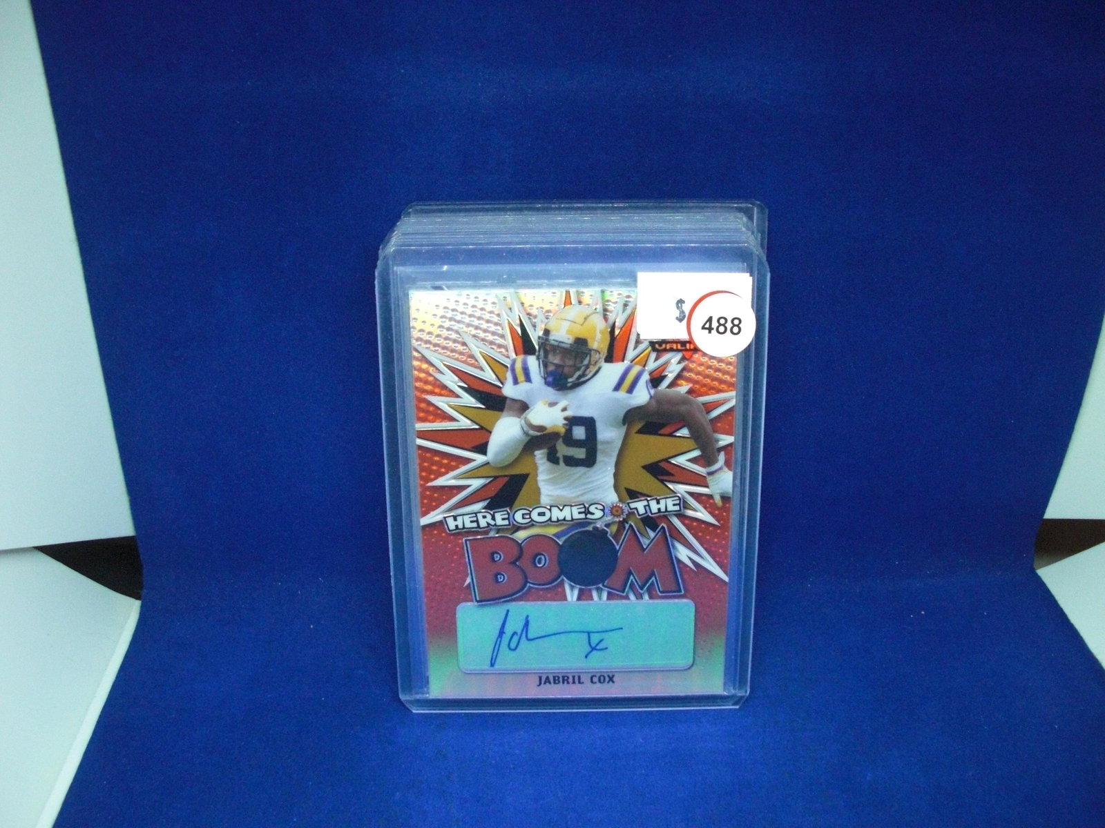 jabril cox auto boom #31/50: in top loader