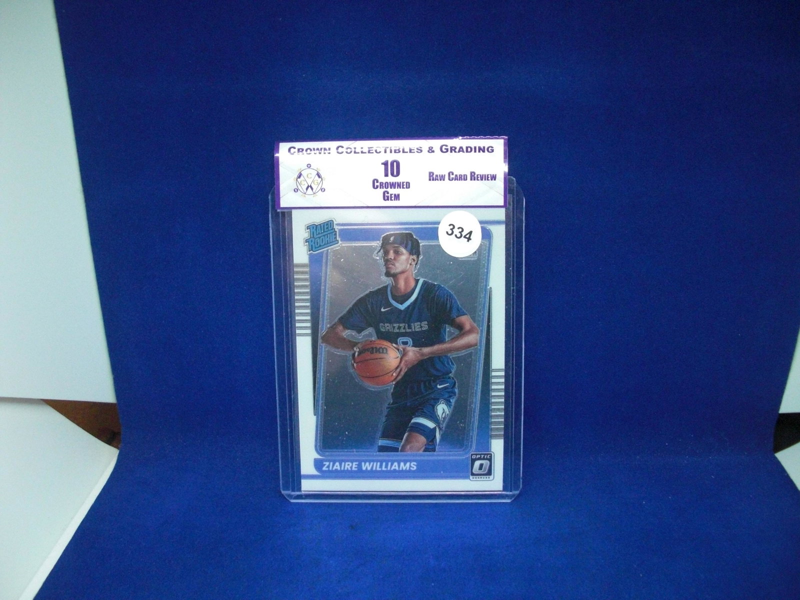 cc&g raw review graded mint 10 ziaire williams rookie: raw review graded