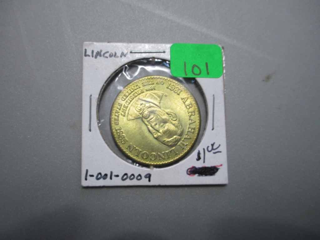 ABE LINCOLN TOKEN: PRESIDENTIAL