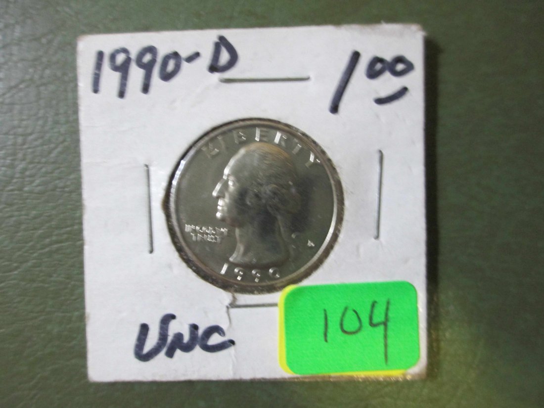 US COINS QUARTER: 1990-D UNC