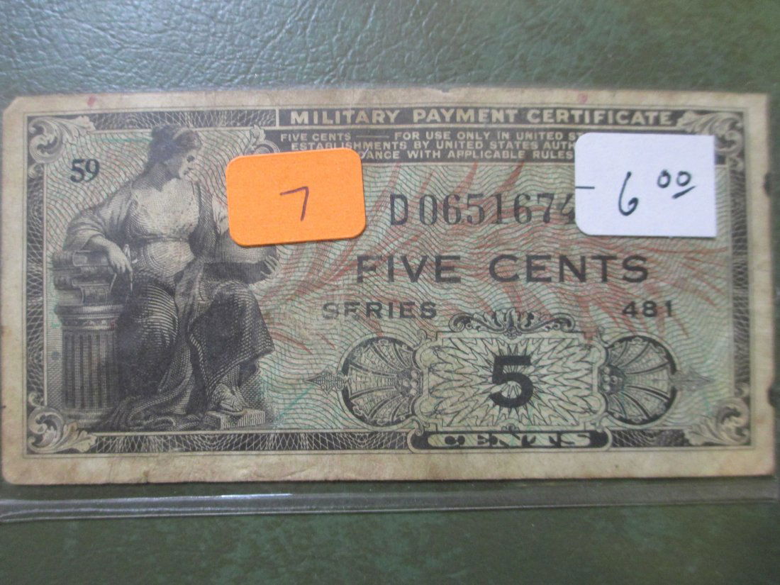 Vintage Military Payment Certificate (1 of 1)