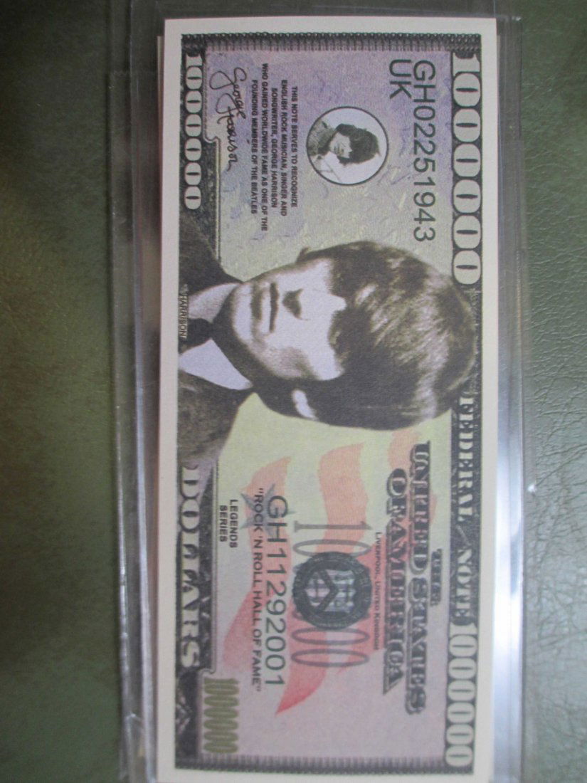 George Harrison Beatles Fantasy Note (1 of 1)