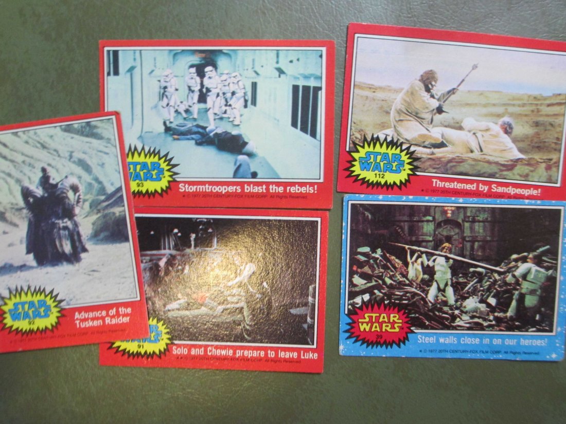 Lot of 5 vintage Star Wars Cards (1 of 1)