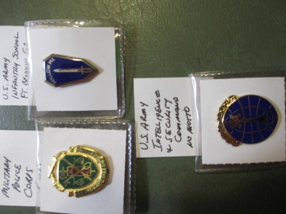 Lot of 3 Military Lapel Pins (1 of 1)