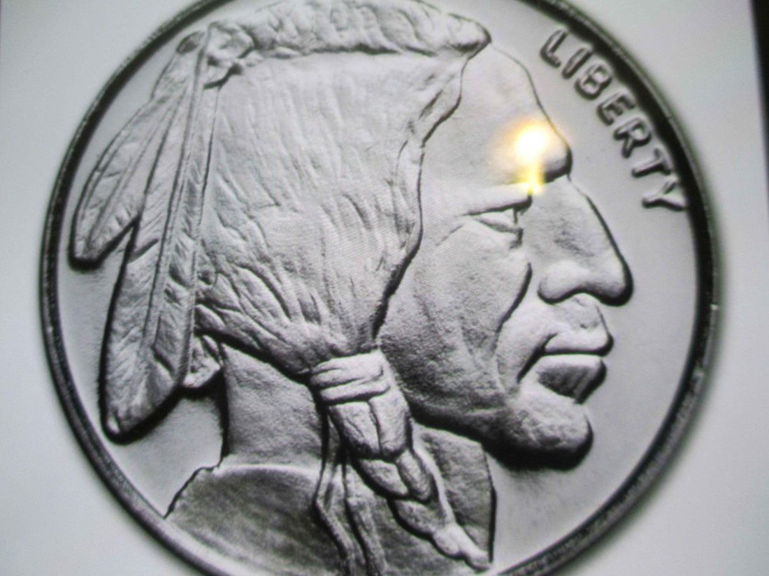 1/4 OUNCE INDIAND HEAD BUFFALO .999 SILVER ROUND (1 of 1)