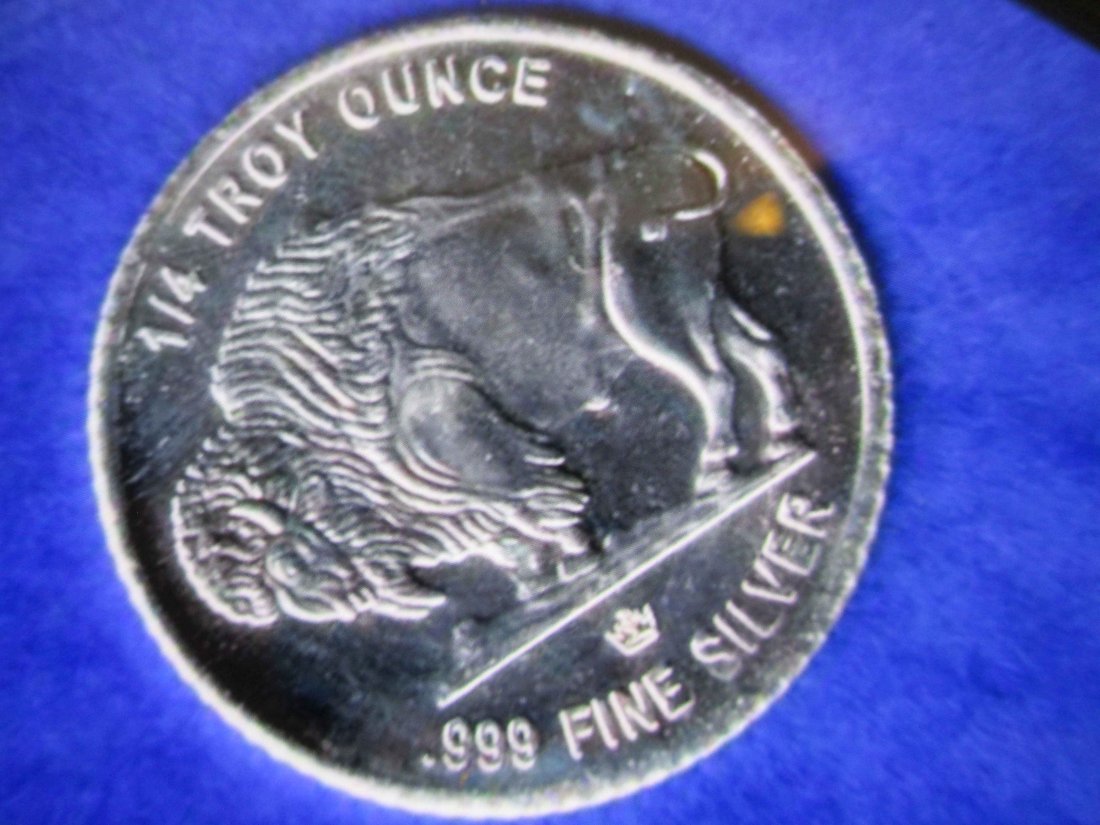 1/4 OUNCE INDIAND HEAD BUFFALO .999 SILVER ROUND (1 of 1)