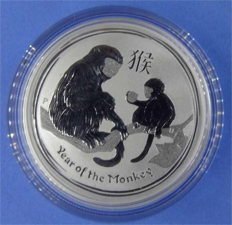 AUSTRALIA 2016 SILVER LUNAR  YEAR OF THE MONKEY (1 of 1)