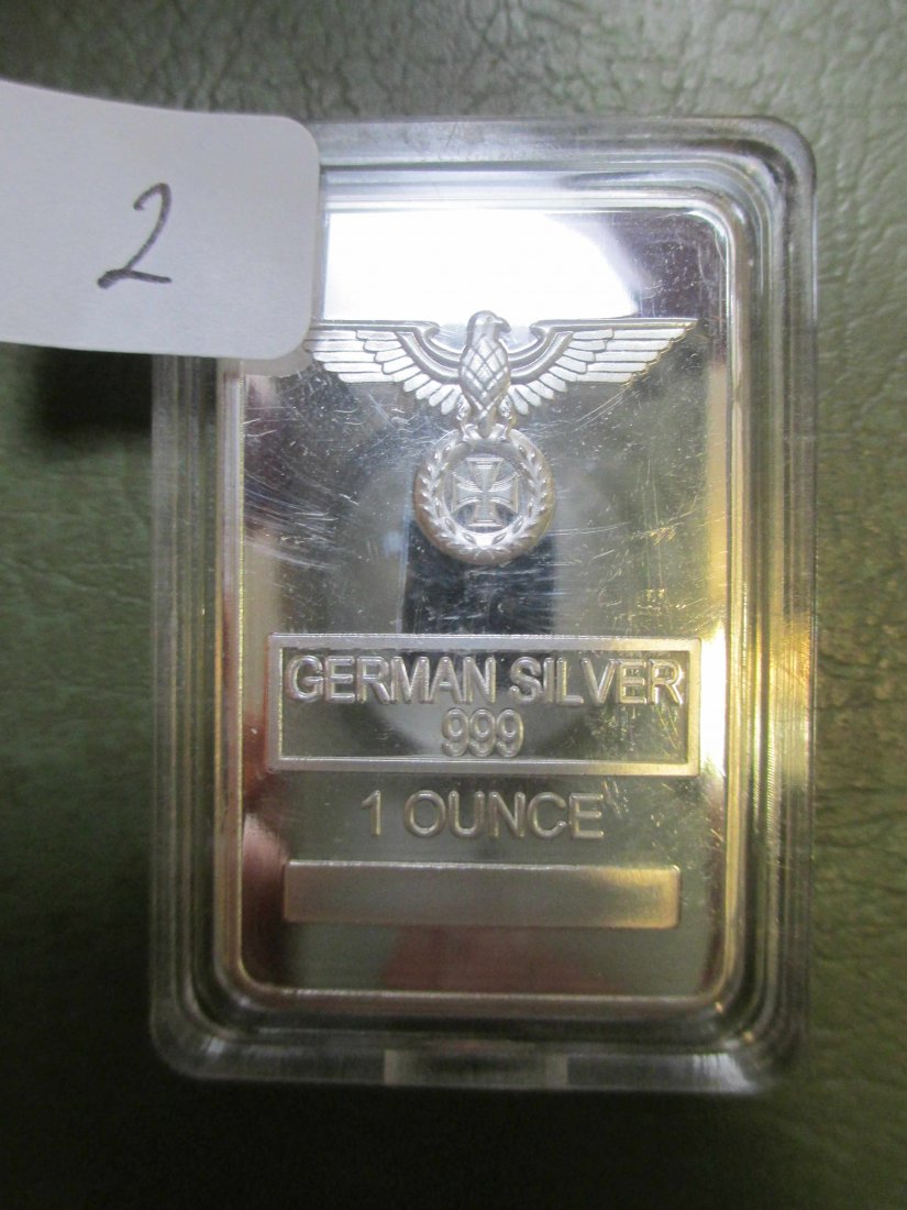 GERMAN SILVER "CLAD" ART BAR (1 of 1)