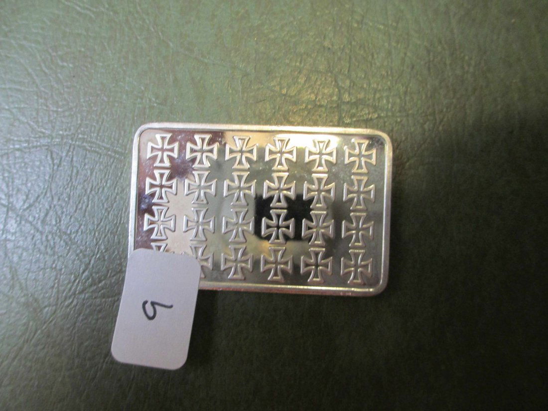GERMAN SILVER "CLAD" ART BAR (1 of 1)