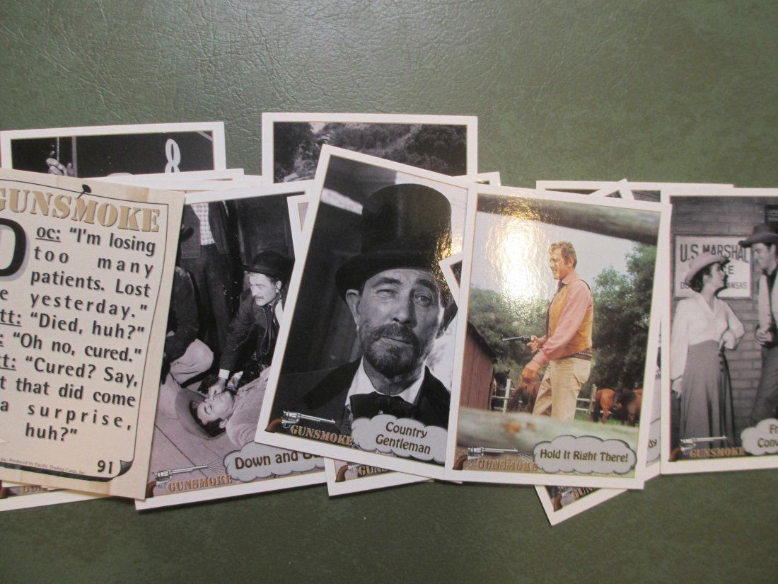 LOT OF 15 GUNSMOKE TV SHOW TRADING CARDS (1 of 1)