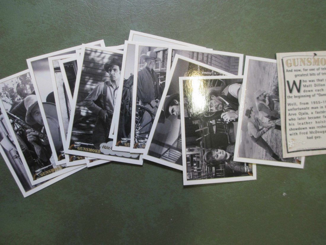LOT OF 15 GUNSMOKE TV SHOW TRADING CARDS (1 of 1)