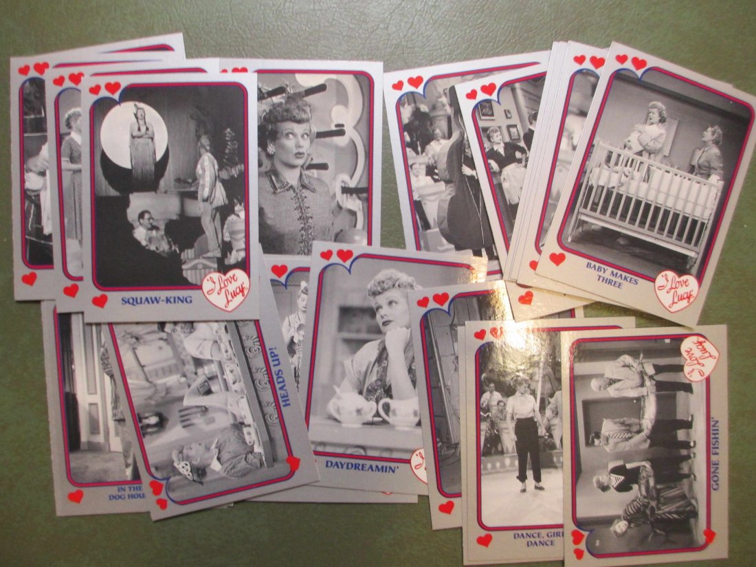 LOT OF 23 I LOVE LUCY TV SHOW CARDS: NOSTALGIC TV AND FILM LUCY 1991 PACIFIC