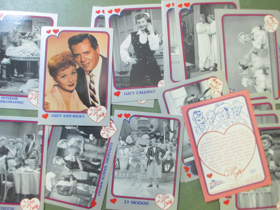 LOT OF 23 I LOVE LUCY TV SHOW CARDS: NOSTALGIC TV AND FILM LUCY 1991 PACIFIC