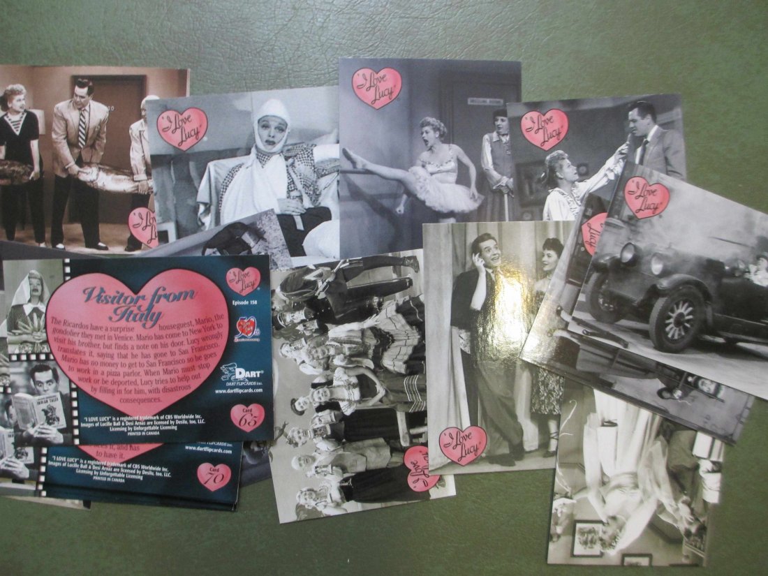 LOT OF 20 I LOVE LUCY TV SHOW CARDS: NOSTALGIC TV AND FILM LUCY