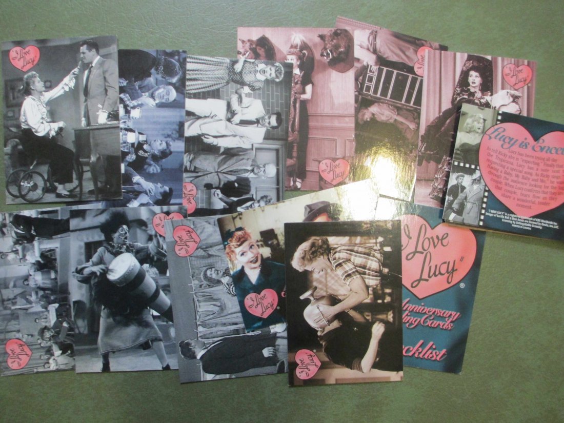 LOT OF 20 I LOVE LUCY TV SHOW CARDS: NOSTALGIC TV AND FILM LUCY