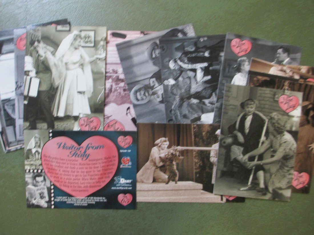 LOT OF 20 I LOVE LUCY TV SHOW CARDS: NOSTALGIC TV AND FILM LUCY