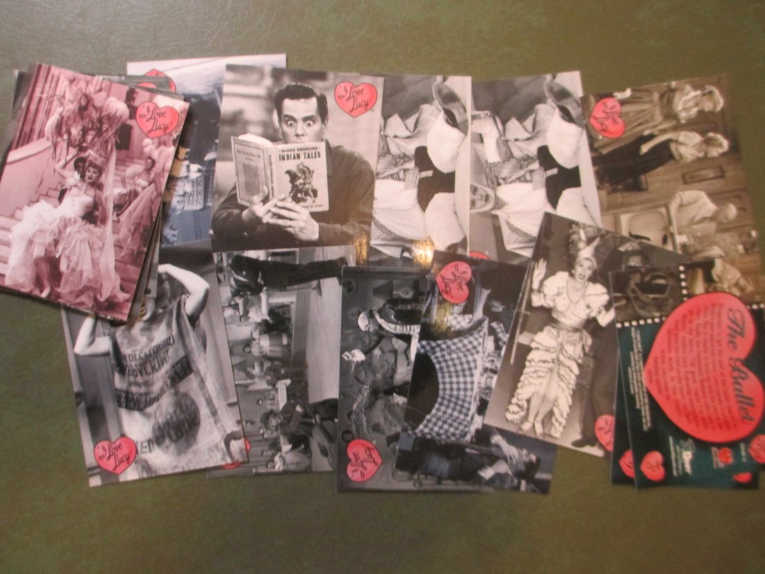 LOT OF 20 I LOVE LUCY TV SHOW CARDS: NOSTALGIC TV AND FILM LUCY