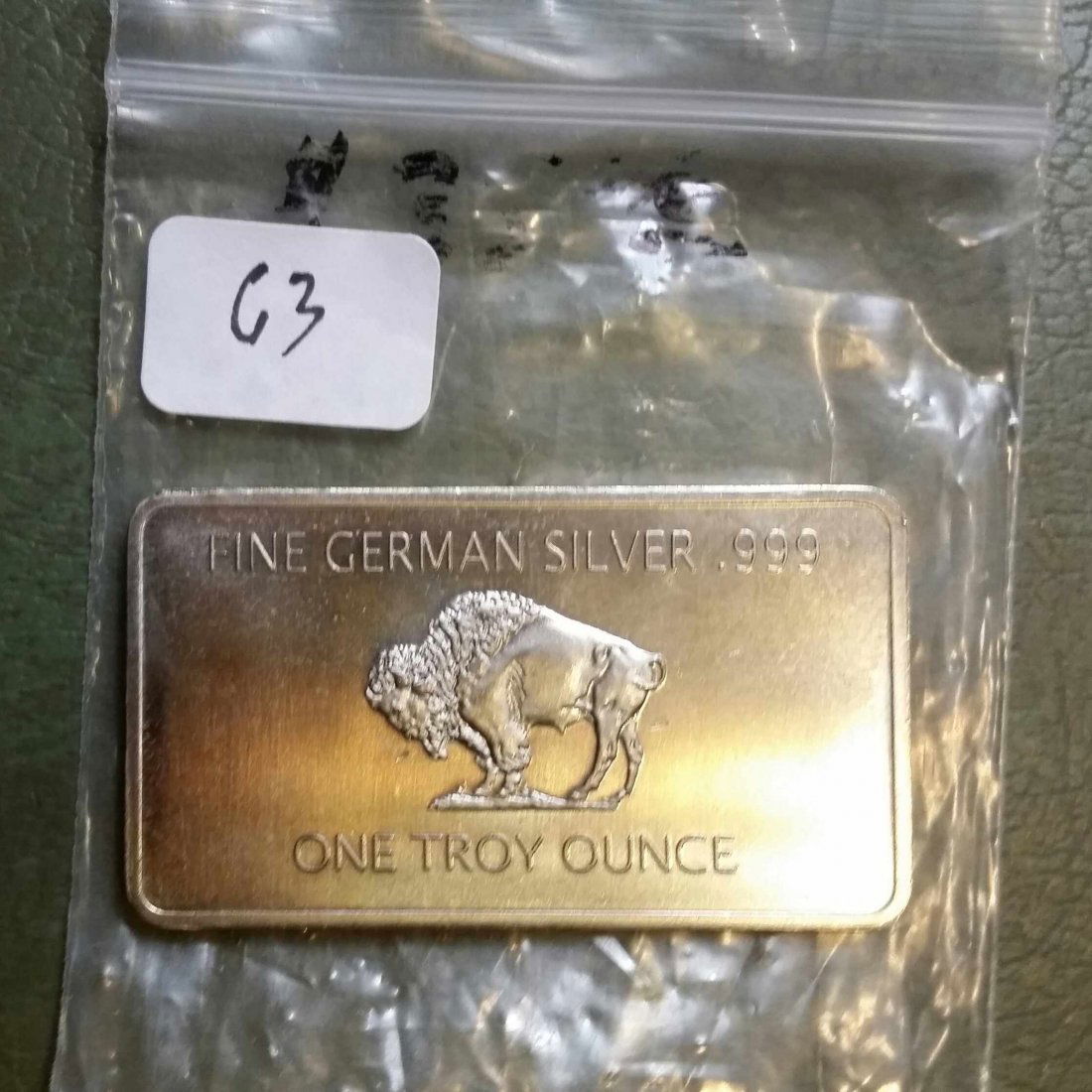 GERMAN SILVER CLAD ART BAR (1 of 1)