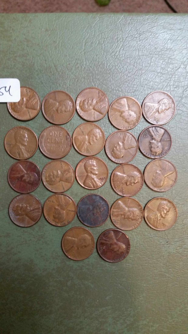 US COIN LOT 22 ASSORTED WHEAT CENT (1 of 1)