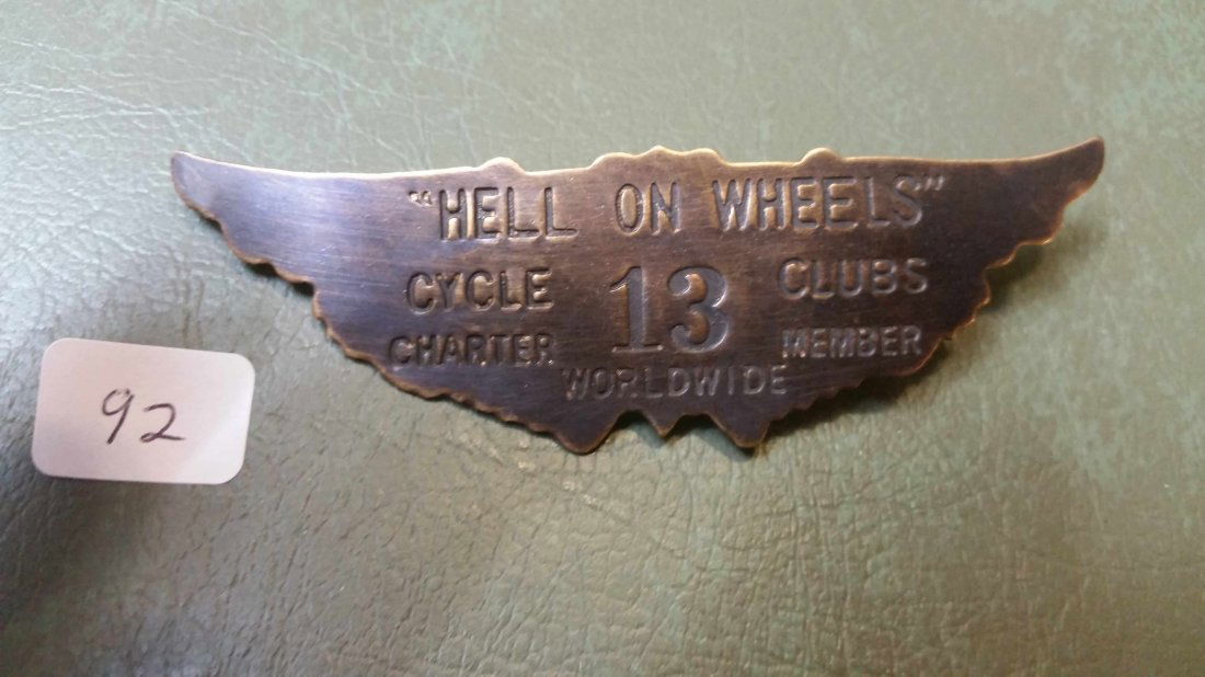 VINTAGE STYLE MOTORCYCLE BADGE (1 of 1)