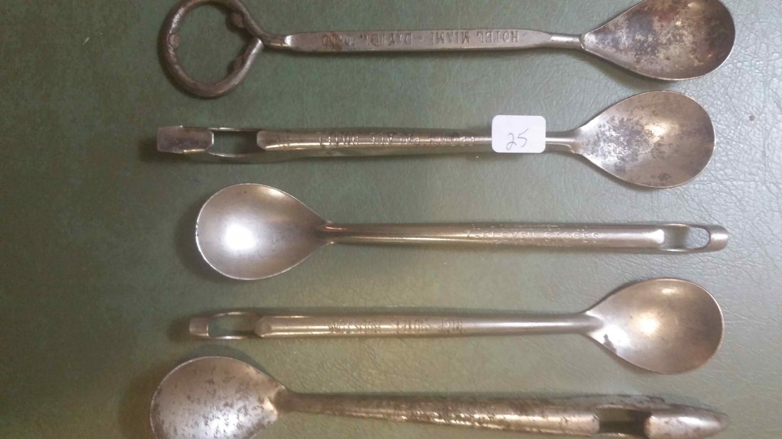 SPOON HOTEL BOTTLE OPENER COLLECTION: NICE VINTAGE OPENERS