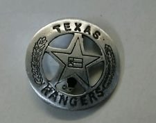 VINTAGE STYLE WESTERN BADGE TEXAS RANGERS (1 of 1)