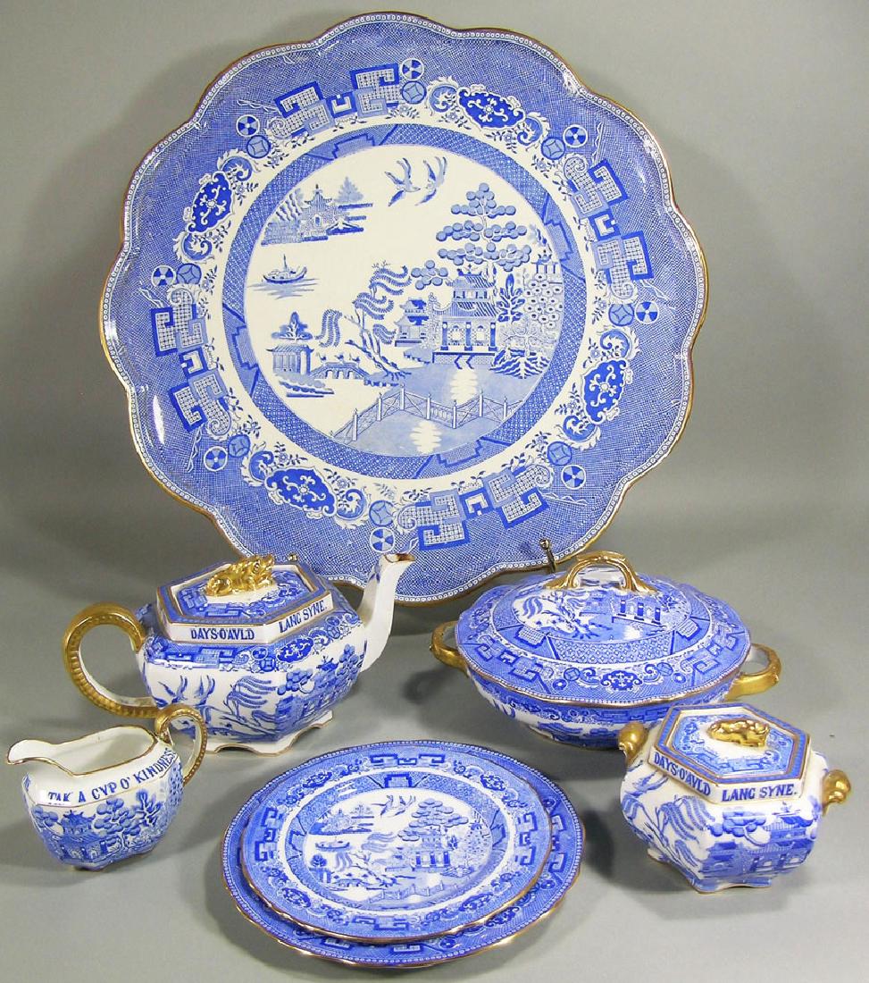 English Copeland Spode Pottery Tea Set, "Auld Lang (1 of 1)