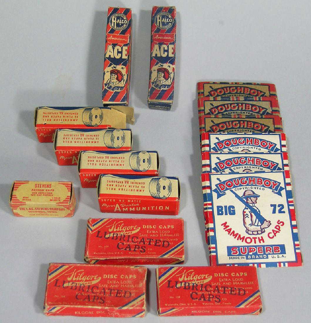 Sixteen Vintage Boxes of Cap Gun Caps