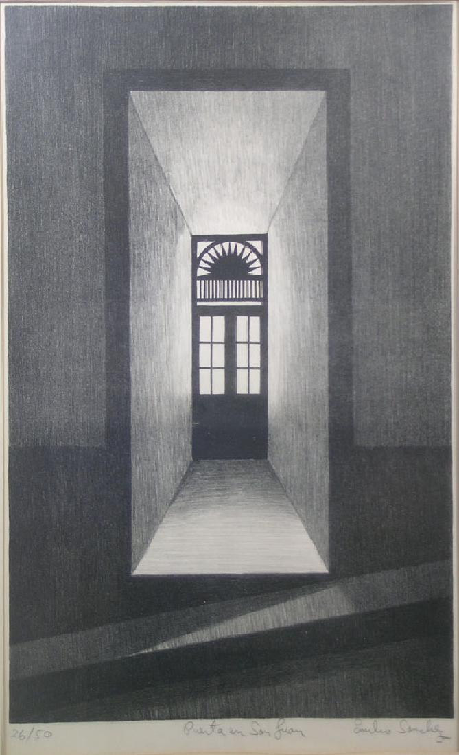 Emilio Sanchez, (Cuban, 1921-1999) ,  Lithograph (1 of 1)