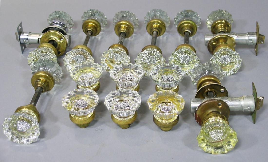 Eleven Pairs of Vintage Glass Door Knobs (1 of 2)