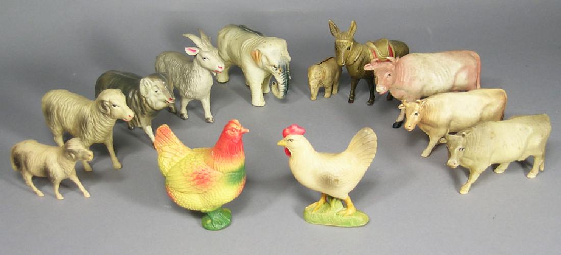 Collection of Twelve Vintage Celluloid Animals (1 of 1)