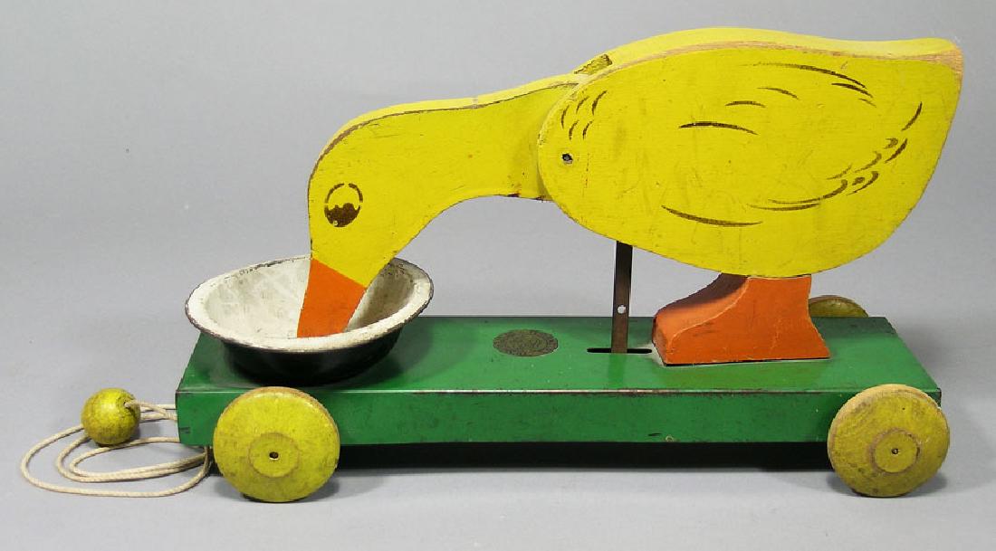 Vintage Toylanders of Sterling, Ill Duck Pull Toy (1 of 1)