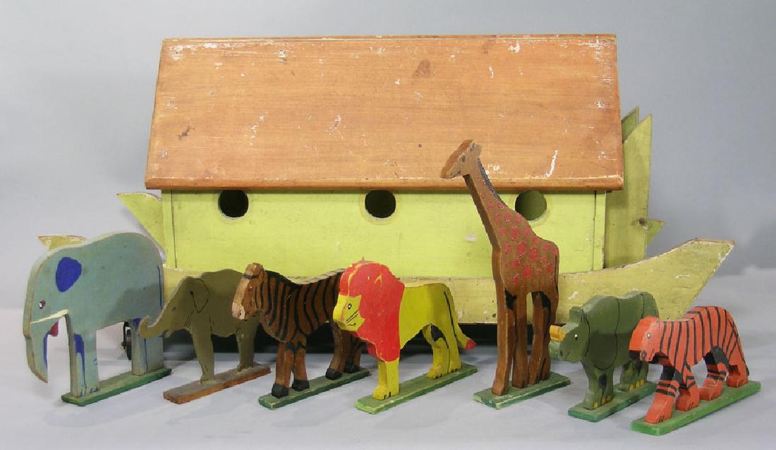 Vintage Folk Art Toy Noah's Ark (1 of 1)