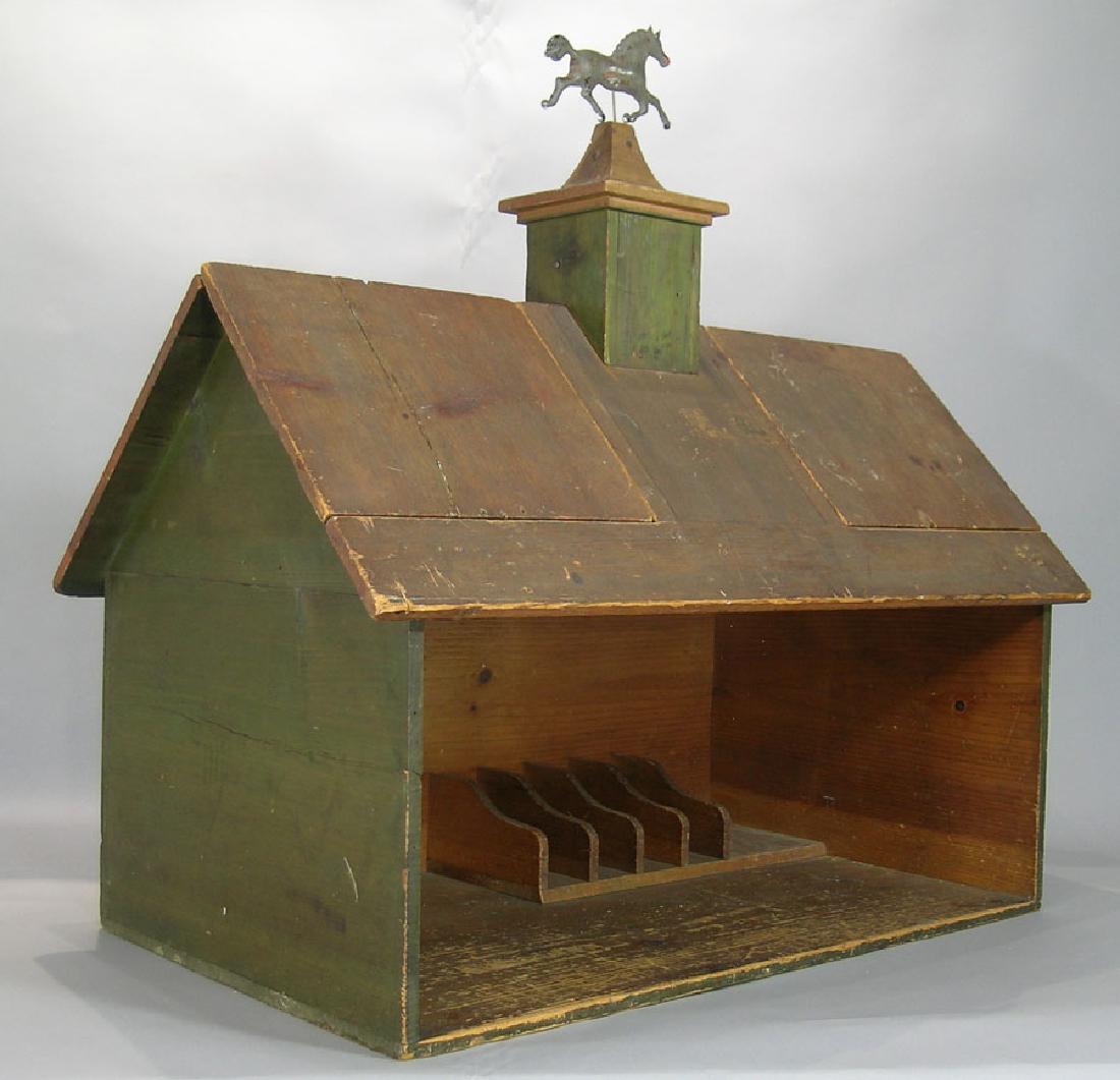 Large Antique Folk Art Toy Barn (1 of 2)