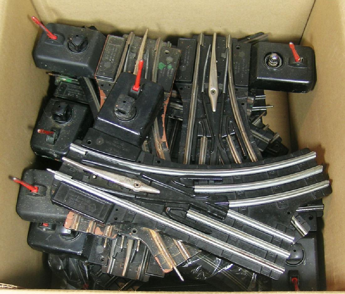 Fourteen Lionel 042 O-Gauge Manual Switches: circa 1950's, seven right and seven left