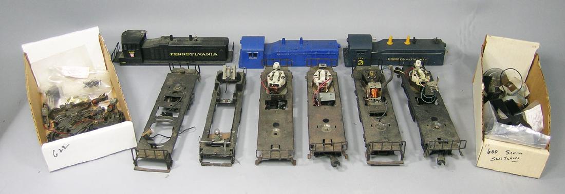Assorted Lionel Diesel Switcher Locomotives and Parts (1 of 1)
