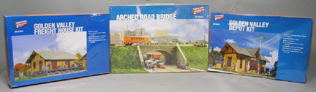 Three Walthers Cornerstone Series Building Kits (1 of 1)