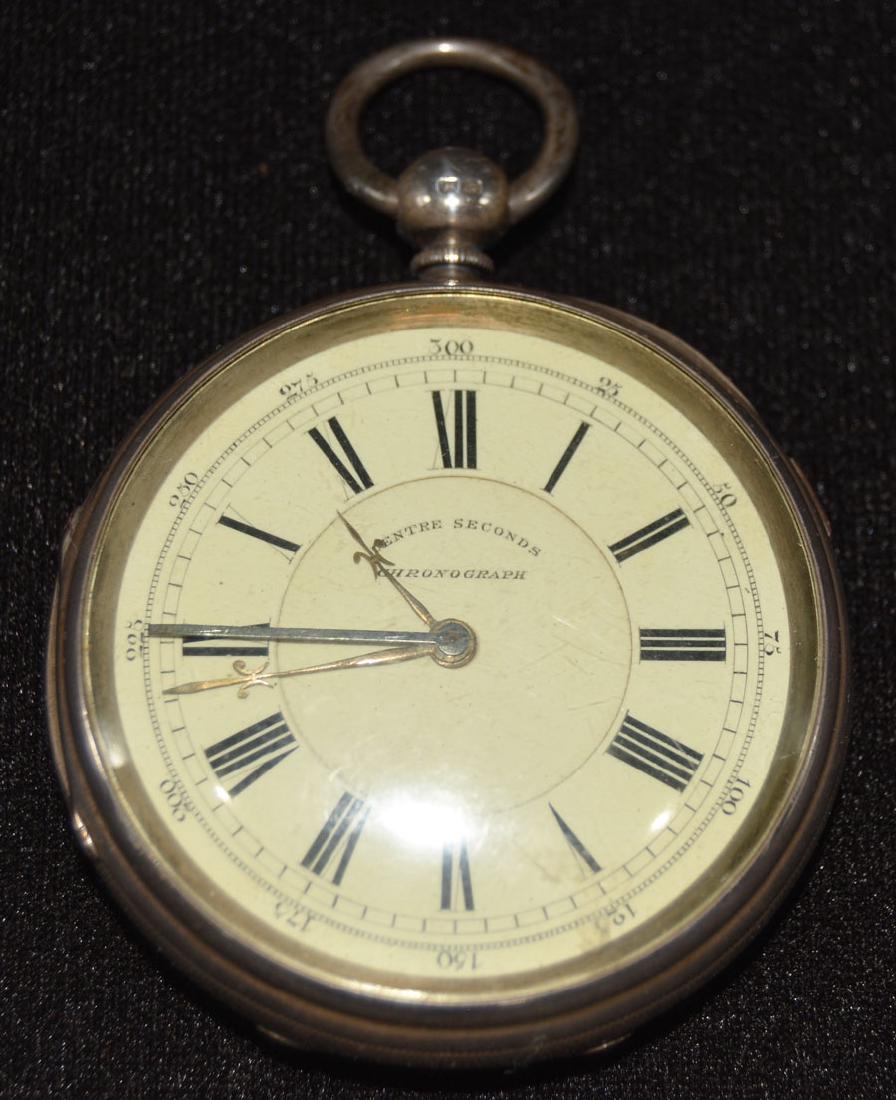 English Silver Open Face Pocket Watch (1 of 2)