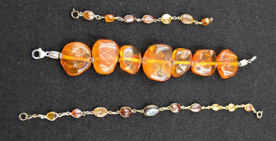 Three Natural Amber Bracelets (1 of 1)