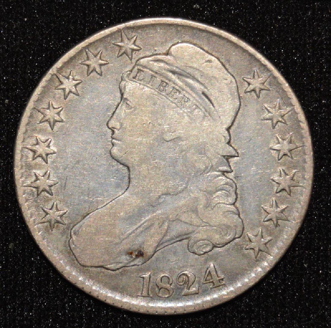 1824 Capped Bust Half Dollar (1 of 2)