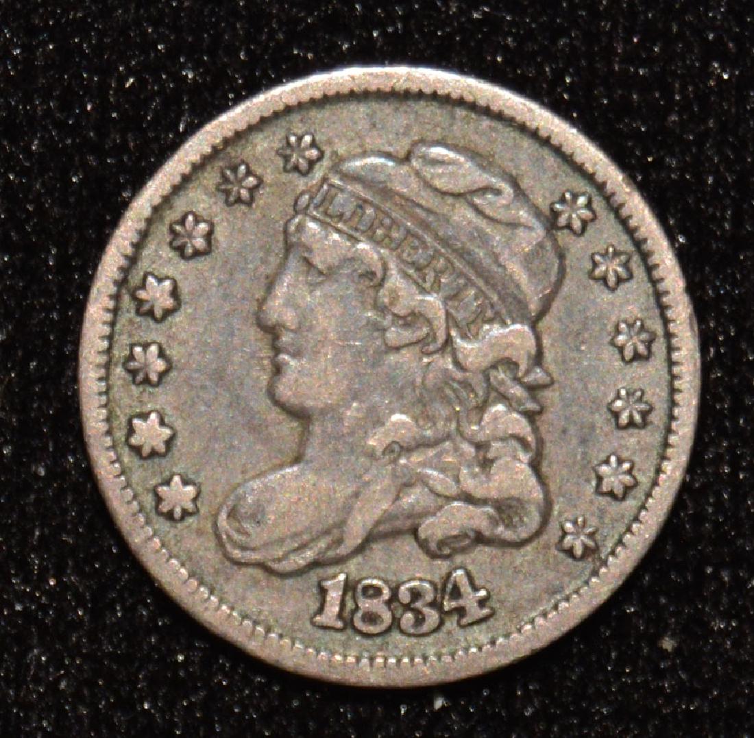 1834 Capped Bust Half Dime (1 of 2)