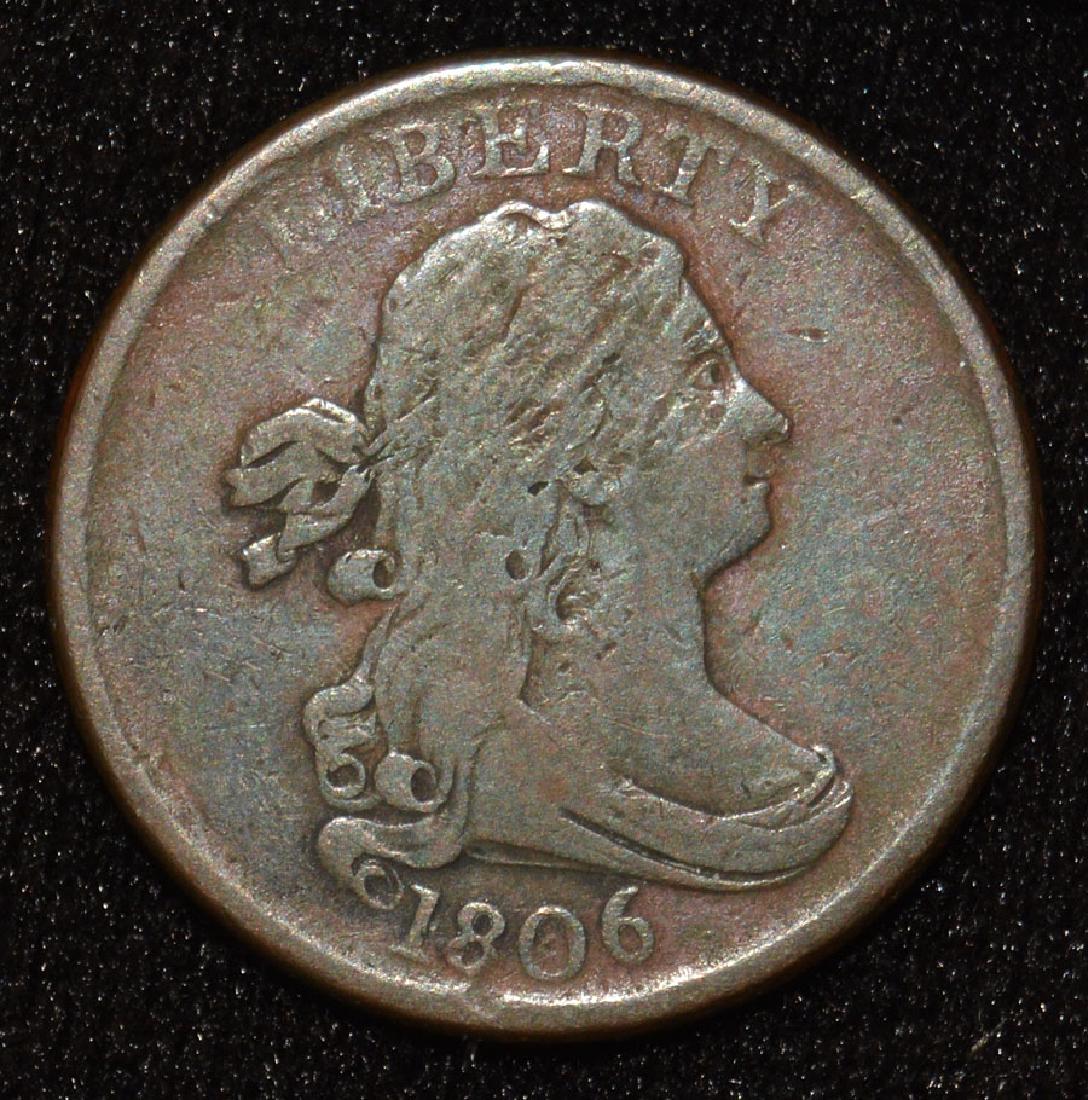 1806 Draped Bust Half Cent (1 of 2)